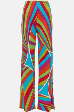 Puccini Pantalon droit Iride imprimé