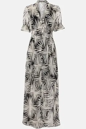 Diane von Furstenberg Robe longue Erica imprimée