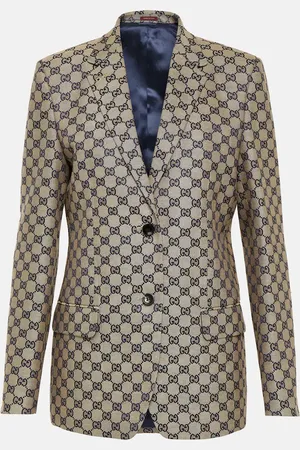 Gucci Blazer GG en lin mélangé