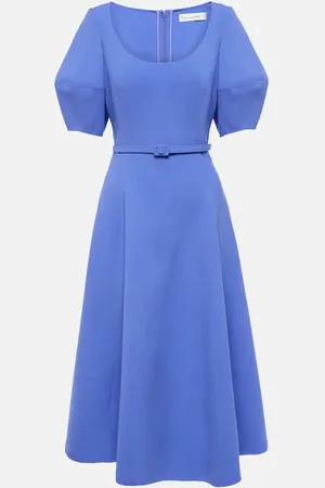 Oscar de la Renta Robe midi en laine mélangée