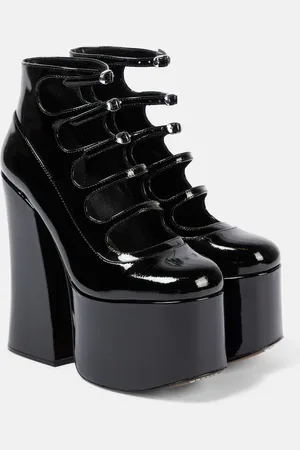 Marc Jacobs Bottines Kiki à plateforme en cuir verni