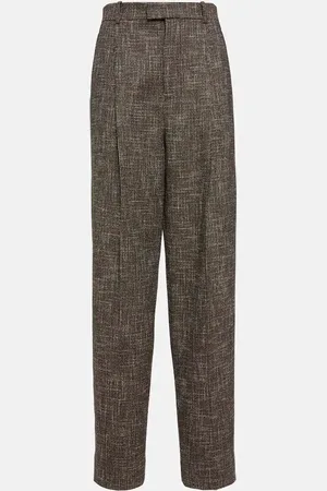 Bottega Veneta Pantalon ample en laine mélangée
