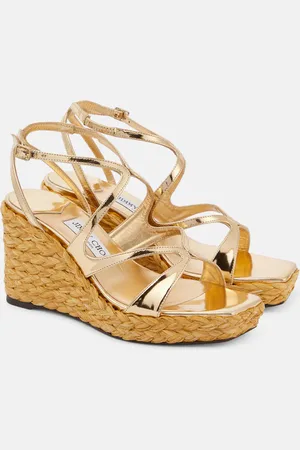Jimmy Choo Espadrilles compensées Ayla en cuir