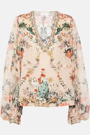 Camilla Blouse en soie à fleurs