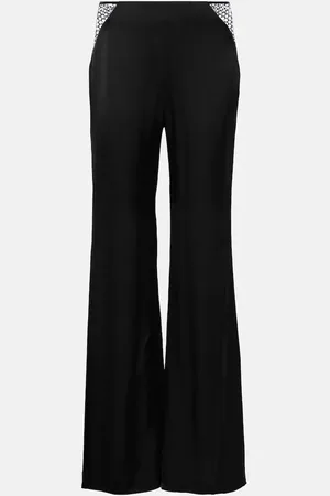ROTATE Pantalon évasé à taille haute