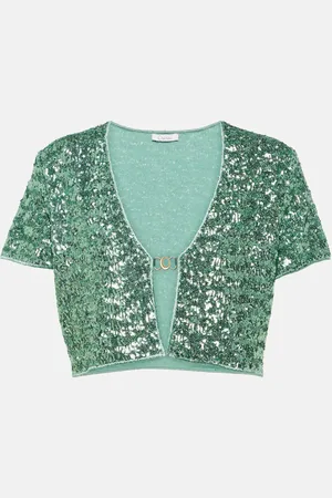 Oseree Oséree Top raccourci à sequins