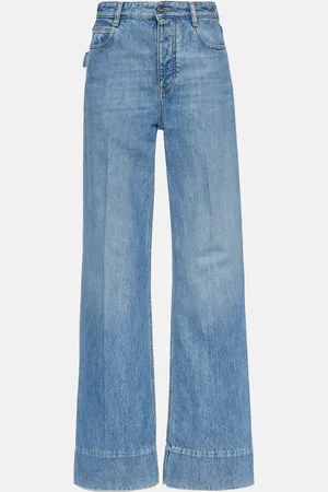 Bottega Veneta Jean ample à taille mi-haute