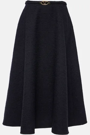 VALENTINO Jupe midi en tweed