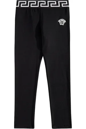 VERSACE Legging Greca en coton mélangé