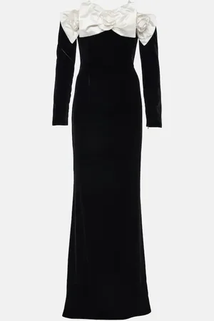 Alessandra Rich Robe longue en velours