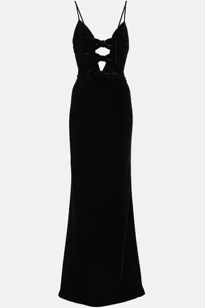 Alessandra Rich Robe longue en velours