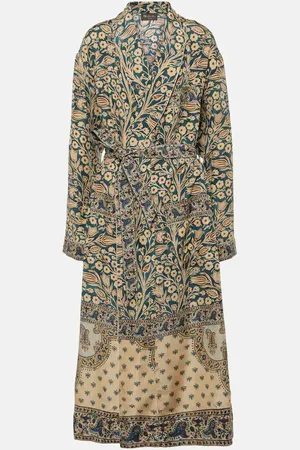 Loro Piana Manteau Landry imprimé en soie