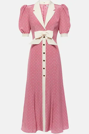 Alessandra Rich Robe longue en soie