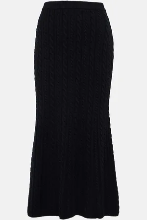 Alessandra Rich Jupe midi en laine