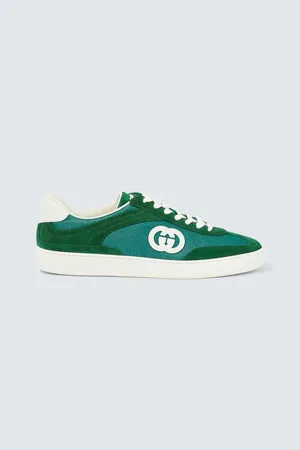 Gucci Baskets Interlocking G en daim et toile