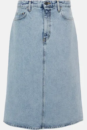 Totême Jupe midi en jean