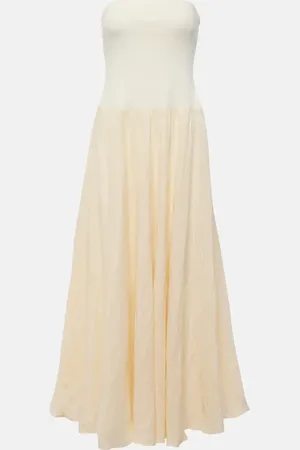 JOHANNA ORTIZ Robe longue en lin mélangé