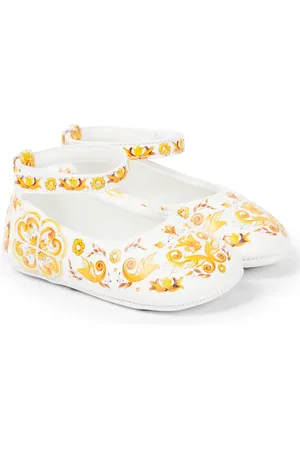 Dolce & Gabbana Bébé – Ballerines imprimées en cuir