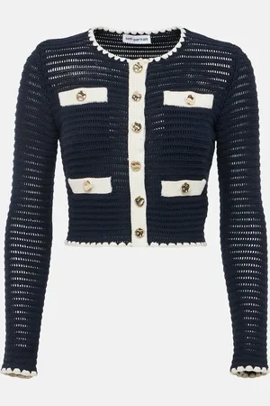 Self-Portrait Cardigan en crochet