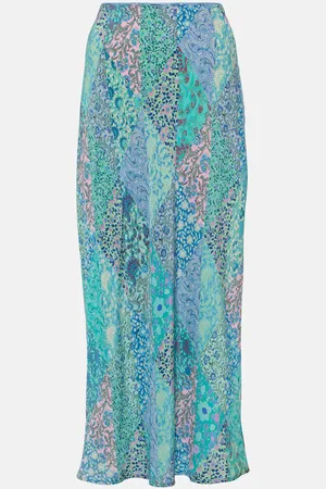 RIXO London Jupe midi Ardith en soie