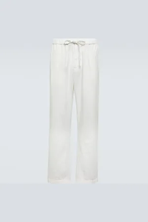 Frescobol Carioca Pantalon droit Rocha en lin et coton
