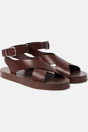 Loro Piana Sandales Sumie en cuir