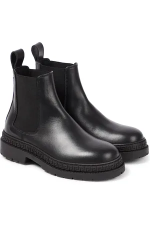 VERSACE Bottines Chelsea La Medusa en cuir