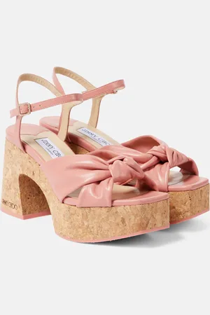 Jimmy Choo Sandales Heloise 95 à plateforme en cuir
