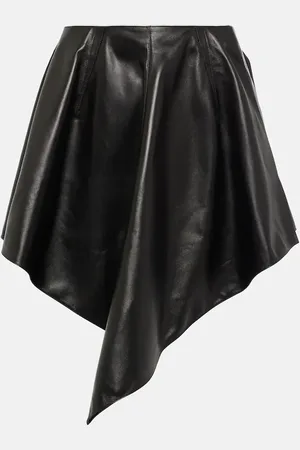 Alaïa Alaïa Mini-jupe asymétrique en cuir