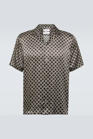 Frescobol Carioca Chemise Roberto en soie imprimée