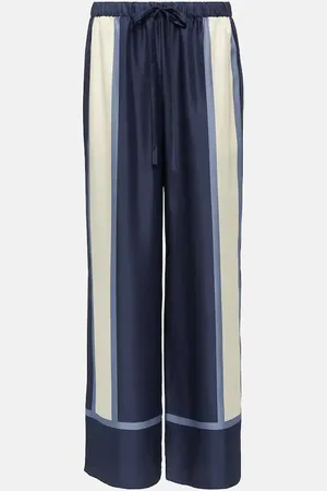 SIR Pantalon ample Dazed imprimé en soie