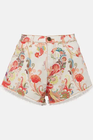 Etro Short en jean à taille mi-haute