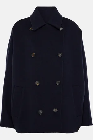 Brunello Cucinelli Manteau raccourci en laine et cachemire