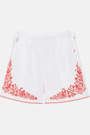 ALÉMAIS Alémais Short Hearts brodé en coton