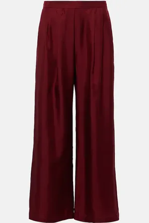ASCENO Pantalon ample Isola en soie