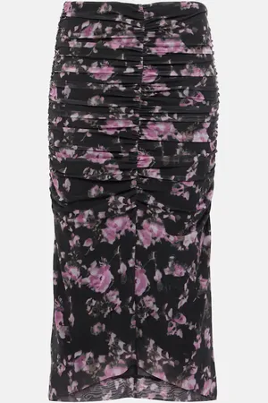 Ganni Jupe midi à fleurs