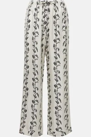 ASCENO Pantalon ample Aurelia en soie