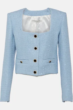 Alessandra Rich Veste en tweed à sequins