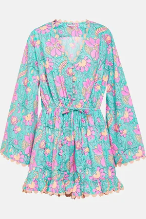 Juliet Dunn Combi-short en coton à fleurs