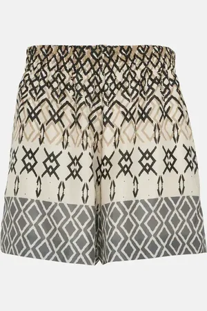 Brunello Cucinelli Short imprimé en soie