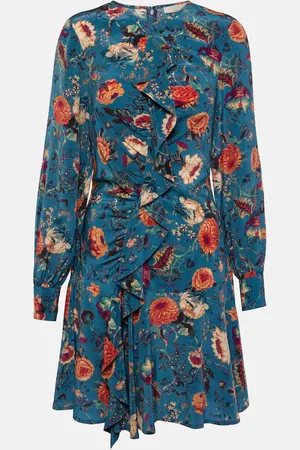 ULLA JOHNSON Robe Salima en soie à fleurs