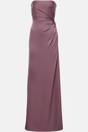 ALEX PERRY Robe longue bustier en satin