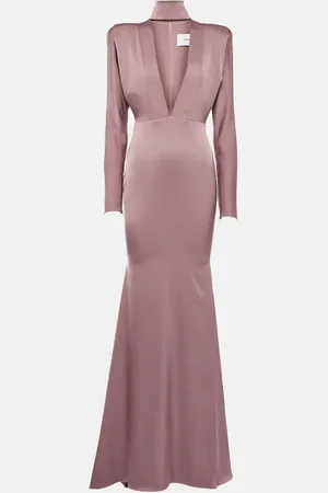 ALEX PERRY Robe longue en crêpe de satin