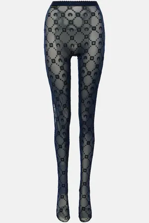 Marine Serre Collants Moon en résille