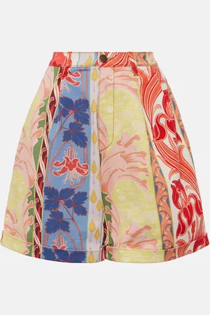 Etro Short imprimé en jean