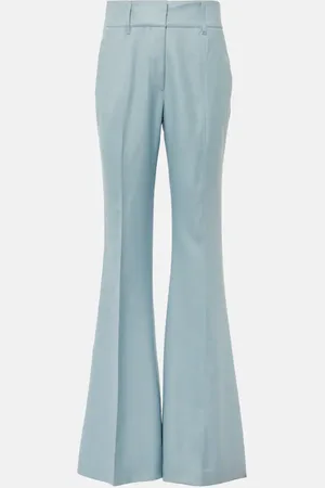 GABRIELA HEARST Pantalon évasé Rhein en soie et laine