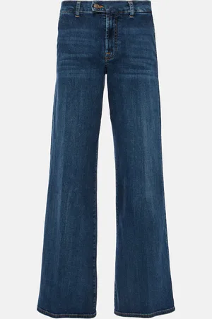 7 for all Mankind Jean ample Lotta Rebel à taille haute