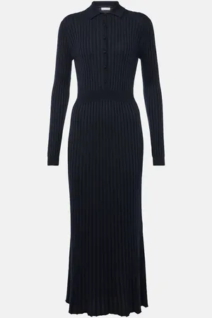 GABRIELA HEARST Robe midi Ardor en soie et cachemire