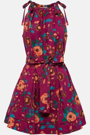 ULLA JOHNSON Robe Brienne en coton à fleurs