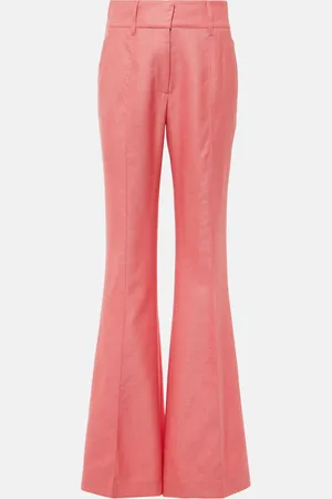 GABRIELA HEARST Pantalon évasé Rhein en soie et laine